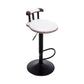 Industrial Leather Counter Height Stools Adjustable Height Bar Stool