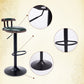Industrial Leather Counter Height Stools Adjustable Height Bar Stool