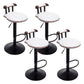 Industrial Leather Counter Height Stools Adjustable Height Bar Stool