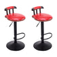 Industrial Leather Counter Height Stools Adjustable Height Bar Stool