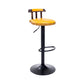 Industrial Leather Counter Height Stools Adjustable Height Bar Stool