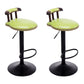 Industrial Leather Counter Height Stools Adjustable Height Bar Stool