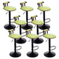 Industrial Leather Counter Height Stools Adjustable Height Bar Stool