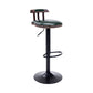 Industrial Leather Counter Height Stools Adjustable Height Bar Stool