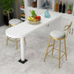 Upholstered Counter Stool Glam Style Round Low Back Bar Stool with Gold Frame Clearhalo 'Bar Furniture' 'Bar Stools' 'bar_stools' 'furn' 'furn_bar_stools' 'Furniture' 'Kitchen & Dining Furniture' 6372513