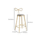 Upholstered Counter Stool Glam Style Round Low Back Bar Stool with Gold Frame Clearhalo 'Bar Furniture' 'Bar Stools' 'bar_stools' 'furn' 'furn_bar_stools' 'Furniture' 'Kitchen & Dining Furniture' 6372516