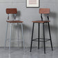 Modern Solid Wood Counter Stool Armless Bar Height Bar Stool with Footrest Clearhalo 'Bar Furniture' 'Bar Stools' 'bar_stools' 'furn' 'furn_bar_stools' 'Furniture' 'Kitchen & Dining Furniture' 6372518