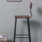 Modern Solid Wood Counter Stool Armless Bar Height Bar Stool with Footrest Clearhalo 'Bar Furniture' 'Bar Stools' 'bar_stools' 'furn' 'furn_bar_stools' 'Furniture' 'Kitchen & Dining Furniture' 6372530