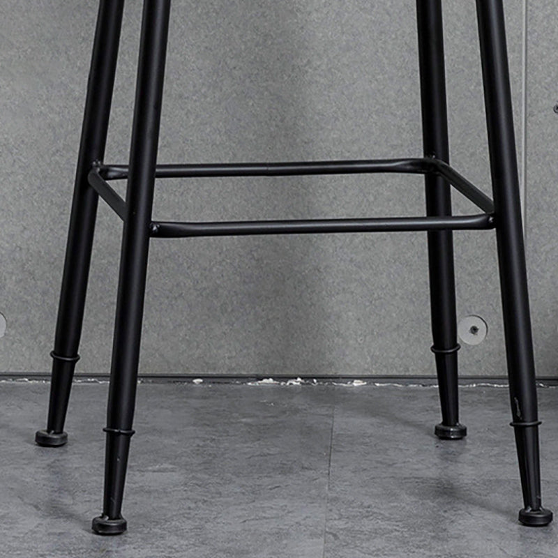 Modern Solid Wood Counter Stool Armless Bar Height Bar Stool with Footrest Clearhalo 'Bar Furniture' 'Bar Stools' 'bar_stools' 'furn' 'furn_bar_stools' 'Furniture' 'Kitchen & Dining Furniture' 6372534