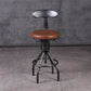 Industrial Metal Counter Height Stools Adjustable Bar Stool for Indoor Clearhalo 'Bar Furniture' 'Bar Stools' 'bar_stools' 'furn' 'furn_bar_stools' 'Furniture' 'Kitchen & Dining Furniture' 6372540