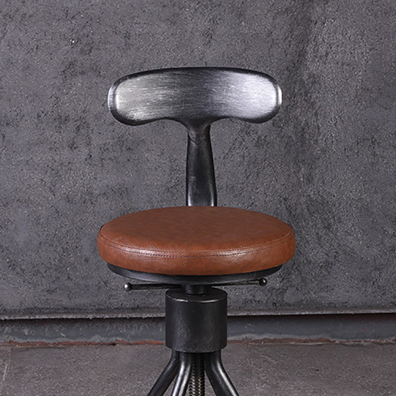 Industrial Metal Counter Height Stools Adjustable Bar Stool for Indoor Clearhalo 'Bar Furniture' 'Bar Stools' 'bar_stools' 'furn' 'furn_bar_stools' 'Furniture' 'Kitchen & Dining Furniture' 6372553