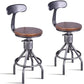 Industrial Metal Counter Height Stools Adjustable Bar Stool for Indoor Clearhalo 'Bar Furniture' 'Bar Stools' 'bar_stools' 'furn' 'furn_bar_stools' 'Furniture' 'Kitchen & Dining Furniture' 6372558