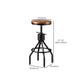 Industrial Metal Counter Height Stools Adjustable Bar Stool for Indoor Clearhalo 'Bar Furniture' 'Bar Stools' 'bar_stools' 'furn' 'furn_bar_stools' 'Furniture' 'Kitchen & Dining Furniture' 6372562