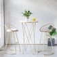 Contemporary Style Counter Stool Upholstered Bar Stool with Metal Base Clearhalo 'Bar Furniture' 'Bar Stools' 'bar_stools' 'furn' 'furn_bar_stools' 'Furniture' 'Kitchen & Dining Furniture' 6372599