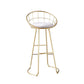 Contemporary Style Counter Stool Upholstered Bar Stool with Metal Base Clearhalo 'Bar Furniture' 'Bar Stools' 'bar_stools' 'furn' 'furn_bar_stools' 'Furniture' 'Kitchen & Dining Furniture' 6372600