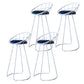 Contemporary Style Counter Stool Upholstered Bar Stool with Metal Base White 4 Piece Set Clearhalo 'Bar Furniture' 'Bar Stools' 'bar_stools' 'furn' 'furn_bar_stools' 'Furniture' 'Kitchen & Dining Furniture' 6372603