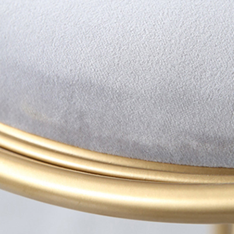 Contemporary Style Counter Stool Upholstered Bar Stool with Metal Base Clearhalo 'Bar Furniture' 'Bar Stools' 'bar_stools' 'furn' 'furn_bar_stools' 'Furniture' 'Kitchen & Dining Furniture' 6372608
