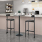 Modern Backrest Armless Counter Stool Iron Frame Bar Stool with Leather Cushion Clearhalo 'Bar Furniture' 'Bar Stools' 'bar_stools' 'furn' 'furn_bar_stools' 'Furniture' 'Kitchen & Dining Furniture' 6372724