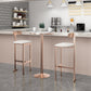 Modern Backrest Armless Counter Stool Iron Frame Bar Stool with Leather Cushion Clearhalo 'Bar Furniture' 'Bar Stools' 'bar_stools' 'furn' 'furn_bar_stools' 'Furniture' 'Kitchen & Dining Furniture' 6372726