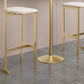 Modern Backrest Armless Counter Stool Iron Frame Bar Stool with Leather Cushion Clearhalo 'Bar Furniture' 'Bar Stools' 'bar_stools' 'furn' 'furn_bar_stools' 'Furniture' 'Kitchen & Dining Furniture' 6372739