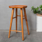 Industrial Armless Backless Counter Stool Rubber Wood Bar Stool with Pedal Clearhalo 'Bar Furniture' 'Bar Stools' 'bar_stools' 'furn' 'furn_bar_stools' 'Furniture' 'Kitchen & Dining Furniture' 6372774
