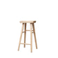 Industrial Armless Backless Counter Stool Rubber Wood Bar Stool with Pedal Clearhalo 'Bar Furniture' 'Bar Stools' 'bar_stools' 'furn' 'furn_bar_stools' 'Furniture' 'Kitchen & Dining Furniture' 6372783