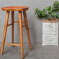 Industrial Armless Backless Counter Stool Rubber Wood Bar Stool with Pedal Clearhalo 'Bar Furniture' 'Bar Stools' 'bar_stools' 'furn' 'furn_bar_stools' 'Furniture' 'Kitchen & Dining Furniture' 6372793