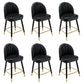 Modern Armless Backrest Counter Stool Iron Bar Stool with Cushion for Bar