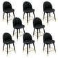 Modern Armless Backrest Counter Stool Iron Bar Stool with Cushion for Bar