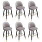 Modern Armless Backrest Counter Stool Iron Bar Stool with Cushion for Bar