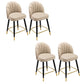 Modern Armless Backrest Counter Stool Iron Bar Stool with Cushion for Bar