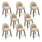 Modern Armless Backrest Counter Stool Iron Bar Stool with Cushion for Bar