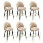 Modern Armless Backrest Counter Stool Iron Bar Stool with Cushion for Bar