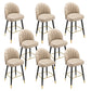 Modern Armless Backrest Counter Stool Iron Bar Stool with Cushion for Bar
