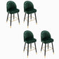 Modern Armless Backrest Counter Stool Iron Bar Stool with Cushion for Bar