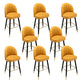 Modern Armless Backrest Counter Stool Iron Bar Stool with Cushion for Bar