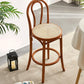 Taburete de bar de 4 patas Taburetes de madera de estilo industrial con altura de mostrador