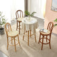 Taburete de bar de 4 patas Taburetes de madera de estilo industrial con altura de mostrador