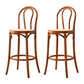 Taburete de bar de 4 patas Taburetes de madera de estilo industrial con altura de mostrador