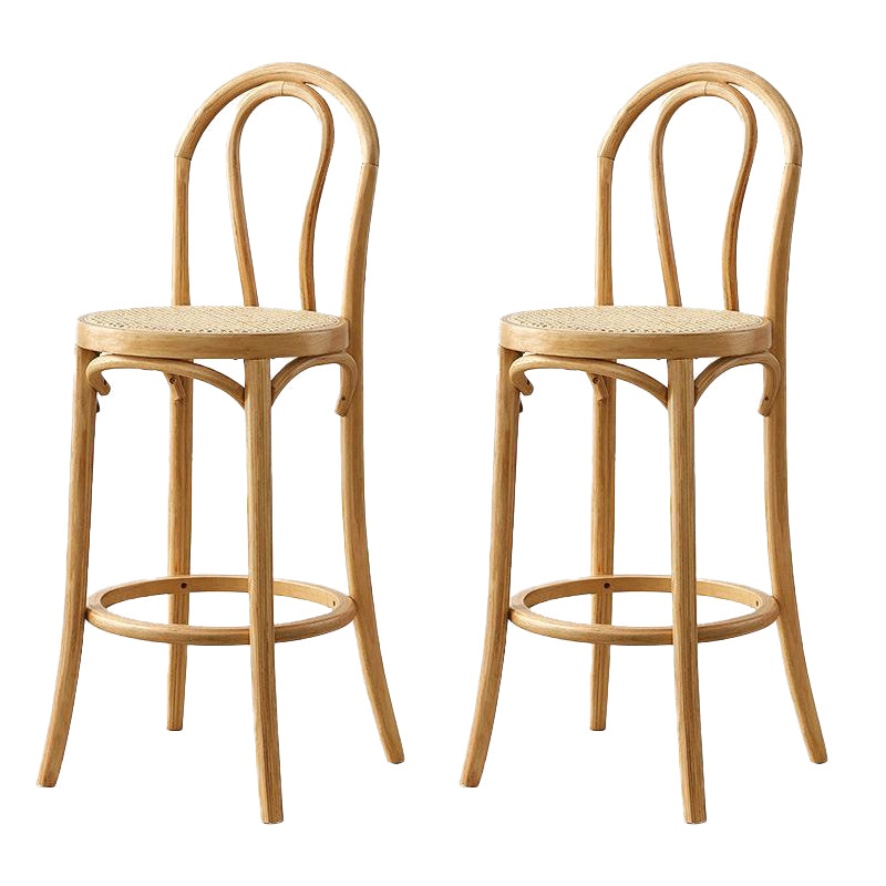 Taburete de bar de 4 patas Taburetes de madera de estilo industrial con altura de mostrador
