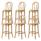 Taburete de bar de 4 patas Taburetes de madera de estilo industrial con altura de mostrador