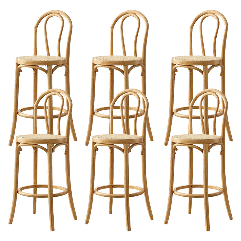 Taburete de bar de 4 patas Taburetes de madera de estilo industrial con altura de mostrador