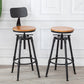 Industrial Armless Elevatable Counter Stool Iron Bar Stool with Pedal for Cafe Clearhalo 'Bar Furniture' 'Bar Stools' 'bar_stools' 'furn' 'furn_bar_stools' 'Furniture' 'Kitchen & Dining Furniture' 6373014