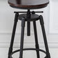 Industrial Armless Elevatable Counter Stool Iron Bar Stool with Pedal for Cafe Clearhalo 'Bar Furniture' 'Bar Stools' 'bar_stools' 'furn' 'furn_bar_stools' 'Furniture' 'Kitchen & Dining Furniture' 6373023