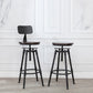 Industrial Armless Elevatable Counter Stool Iron Bar Stool with Pedal for Cafe Clearhalo 'Bar Furniture' 'Bar Stools' 'bar_stools' 'furn' 'furn_bar_stools' 'Furniture' 'Kitchen & Dining Furniture' 6373029