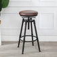 Industrial Armless Elevatable Counter Stool Iron Bar Stool with Pedal for Cafe Clearhalo 'Bar Furniture' 'Bar Stools' 'bar_stools' 'furn' 'furn_bar_stools' 'Furniture' 'Kitchen & Dining Furniture' 6373037