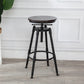 Industrial Armless Elevatable Counter Stool Iron Bar Stool with Pedal for Cafe Clearhalo 'Bar Furniture' 'Bar Stools' 'bar_stools' 'furn' 'furn_bar_stools' 'Furniture' 'Kitchen & Dining Furniture' 6373039