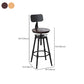 Industrial Armless Elevatable Counter Stool Iron Bar Stool with Pedal for Cafe Clearhalo 'Bar Furniture' 'Bar Stools' 'bar_stools' 'furn' 'furn_bar_stools' 'Furniture' 'Kitchen & Dining Furniture' 6373051