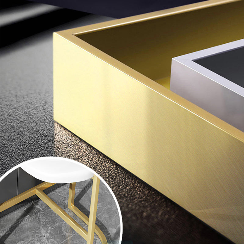Glam Armrest Backrest Counter Stool Iron Bar Stool with Leather Cushion and Pedal Clearhalo 'Bar Furniture' 'Bar Stools' 'bar_stools' 'furn' 'furn_bar_stools' 'Furniture' 'Kitchen & Dining Furniture' 6373063