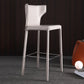 Glam Leather Counter Height Stools Low Back Bar Stools for Indoor Grey 1 Piece Clearhalo 'Bar Furniture' 'Bar Stools' 'bar_stools' 'furn' 'furn_bar_stools' 'Furniture' 'Kitchen & Dining Furniture' 6373071